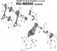 Shimano XT M8000 spare parts