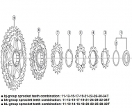 Shimano XT 10-speed cassette spare parts CS-M771