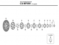 Shimano SLX CS-M7000 11-speed cassette spare parts