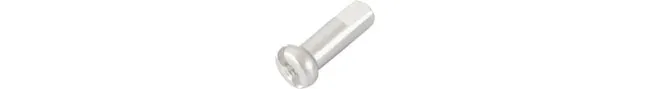 DT Swiss aluminium spoke nipples, 2.0 mm, silver, 12 mm length