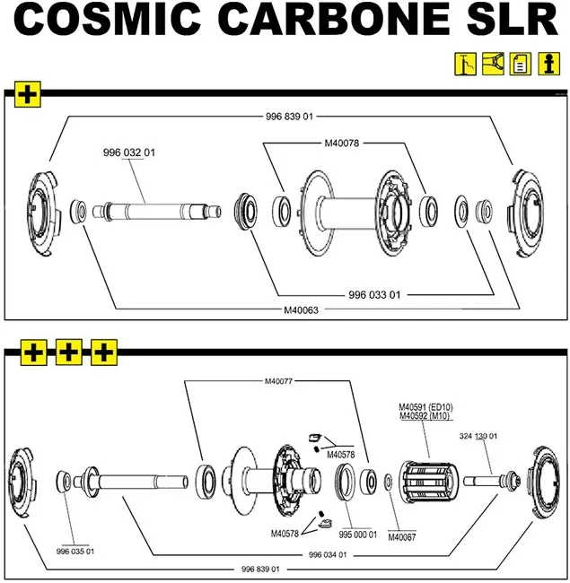 Mavic Cosmic Carbone SLR front axle