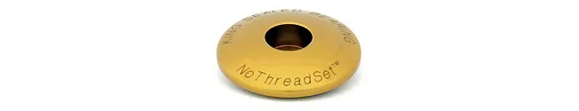 Chris King NoThreadSet Spare Part Stem Cap | Ahead Cap 1 1/8 inch Sotto Voce Gold