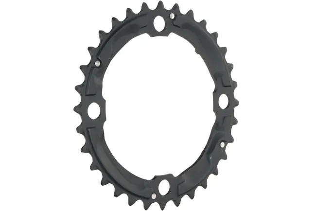 Shimano XT 32-tooth chainring FC-M760, black, 9-speed, 104mm bolt circle