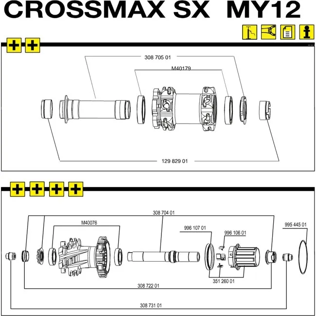 Mavic hub bearing, type 61805 | MTB QR20 front wheel | 25x37x7 mm, set of 2