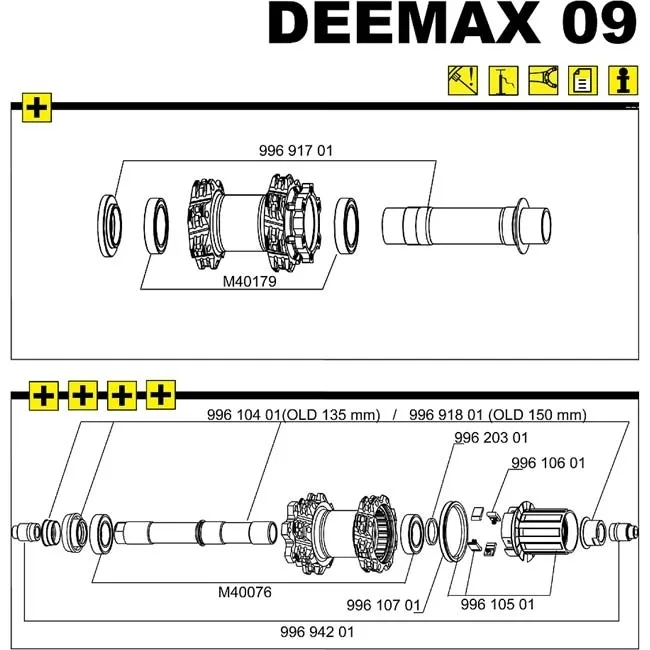 Mavic hub bearing, type 61805 | MTB QR20 front wheel | 25x37x7 mm, set of 2