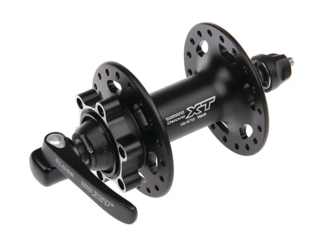 Shimano XT HB-M756 front disc hub, 6-bolt, black, 36-hole