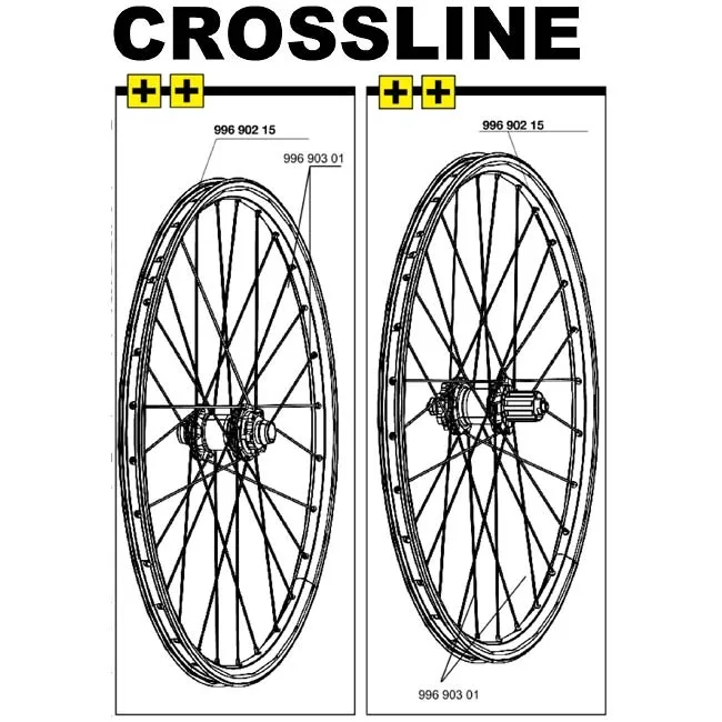 Mavic Crossline replacement spoke, 2009/10 model, 273 mm, item no. 99690301 – remaining stock
