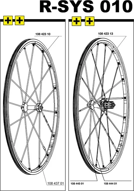 Mavic R-SYS Carbon Spoke Front Wheel Clincher Nipple, Black, 285 mm (from 2008 onwards) – Remaining stock