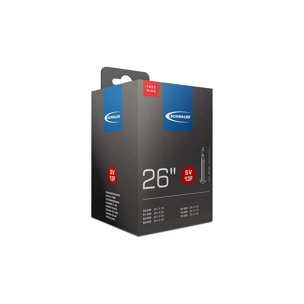 Schwalbe SV13F Freeride Inner Tube, 26 inches, Schlauchrand valve, 40 mm – Last few in stock