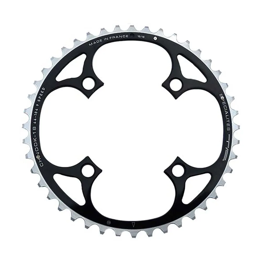 TA Specialite Chinook MTB chainring, 44 teeth, 104 mm bolt circle, 18 mm outer diameter, black