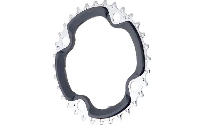 Shimano XT 30-tooth chainring FC-M782, black, 10x3-speed, 96 links