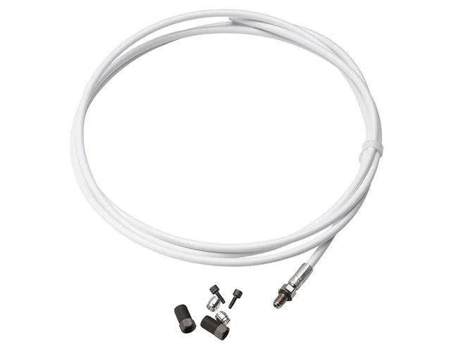 Avid Elixir brake hose, 200 cm, 0-degree fitting, white