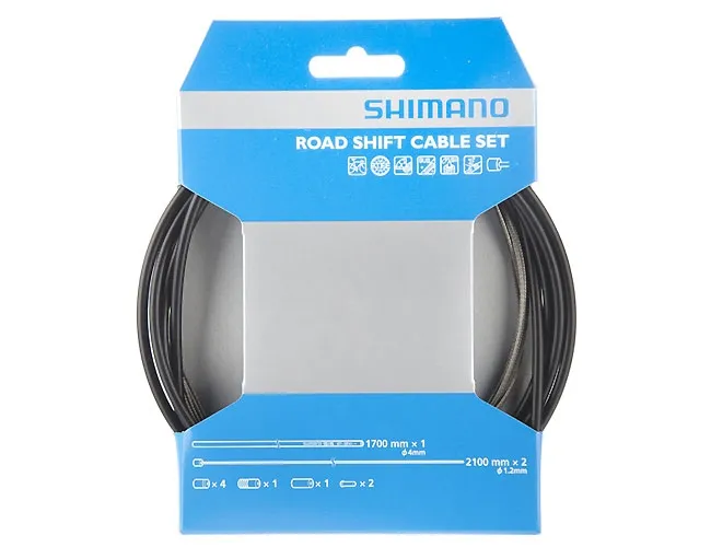Shimano Road Shift Cable Set SP41 OPTISLICK Coated Black