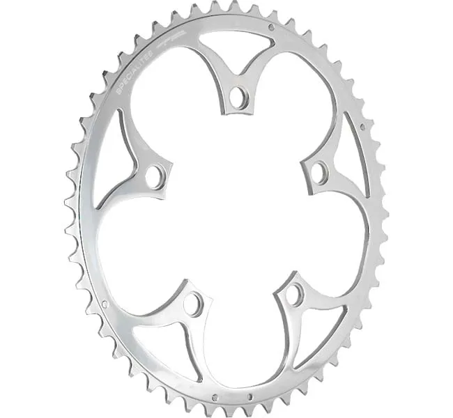 TA Specialite chainring, 94 links, 46 teeth, silver, outer