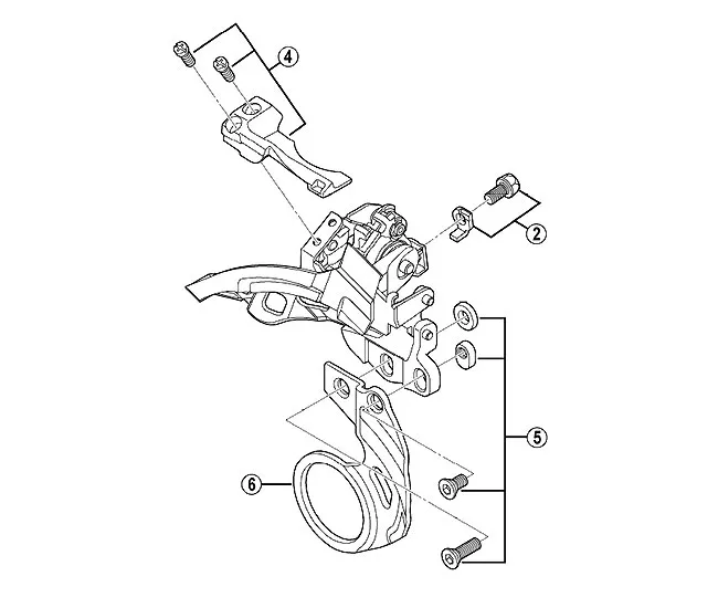 Shimano E-Type fixing bolts (10-speed)