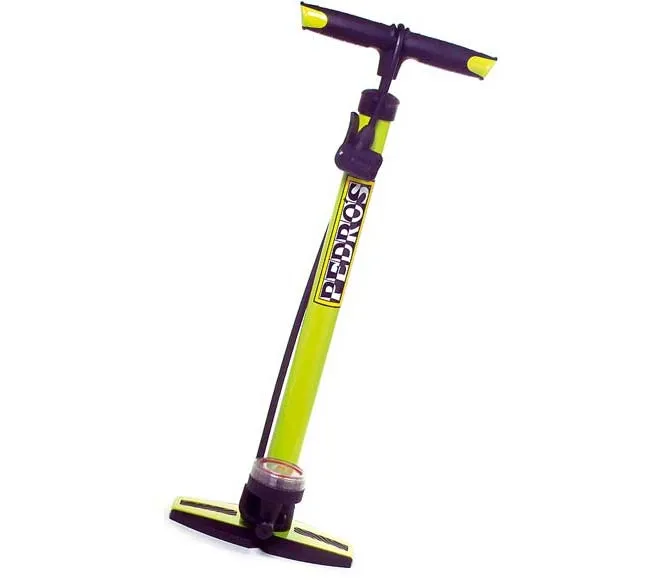 Pedro's Domstige floor pump, max 8 bar, green