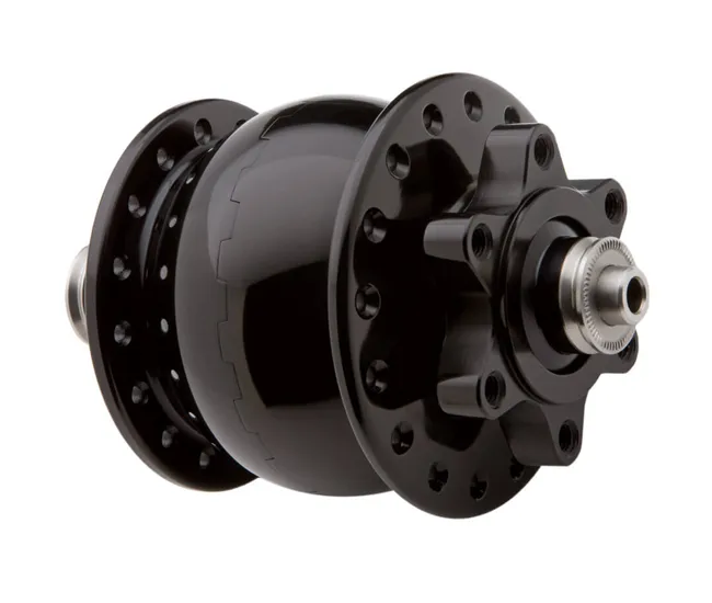 Schmidt SON 28 hub dynamo disc, 6-hole, black anodised, 32-hole