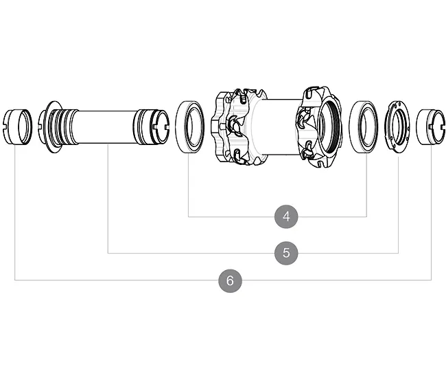 Mavic Crossmax / Deemax front axle, quick-release, 20x110 mm
