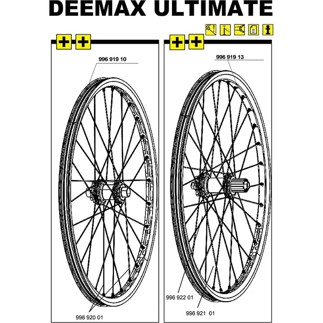 Mavic Deemax Ultimate Spoke, Rear Wheel, 26-inch, Right-hand, 266 mm – Limited stock remaining
