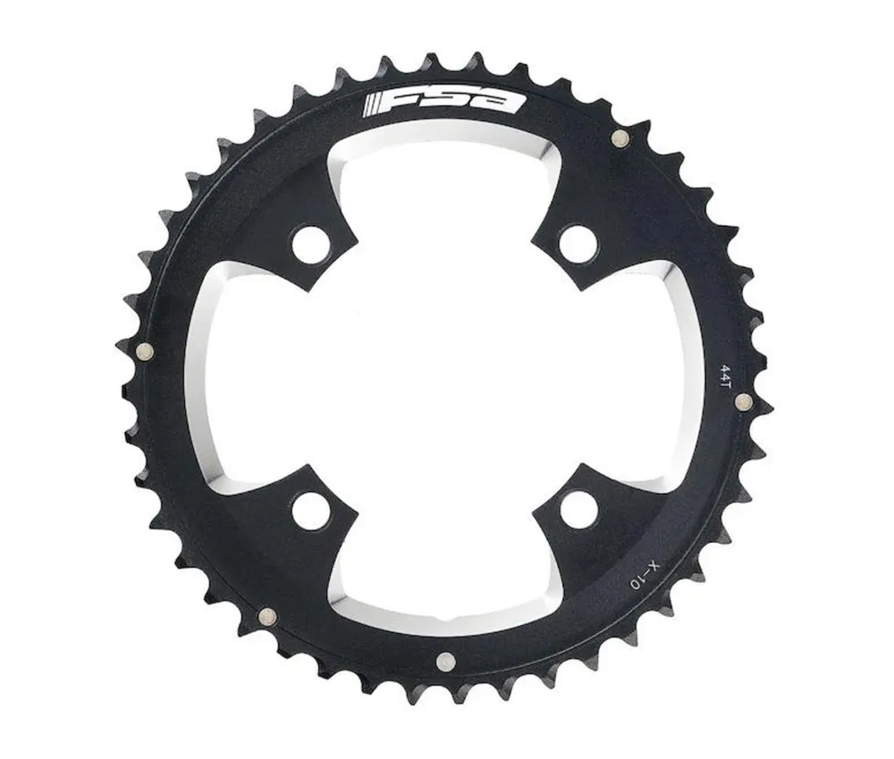 FSA chainring, 44 teeth, 104 mm bolt circle, X-10, black, WA341