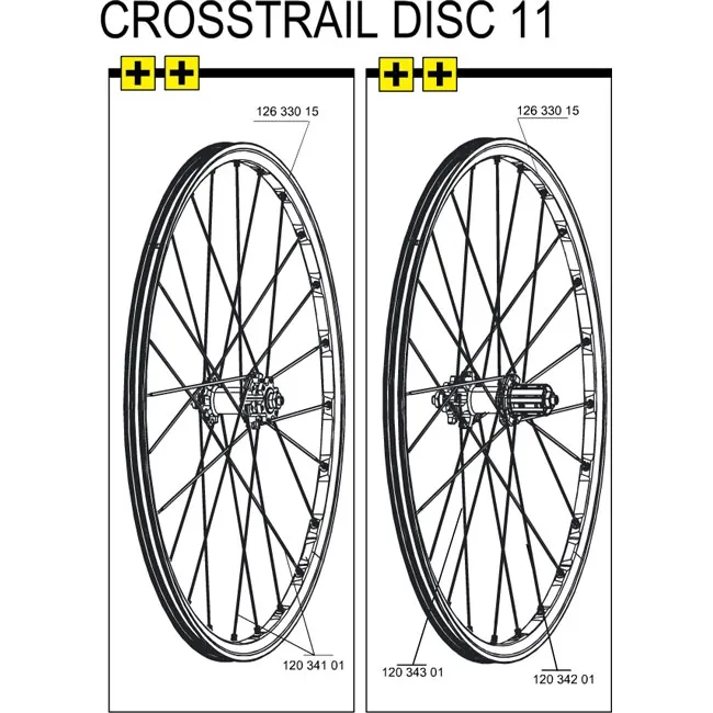Mavic Crosstrail spoke, rear wheel (right), 265 mm – limited stock