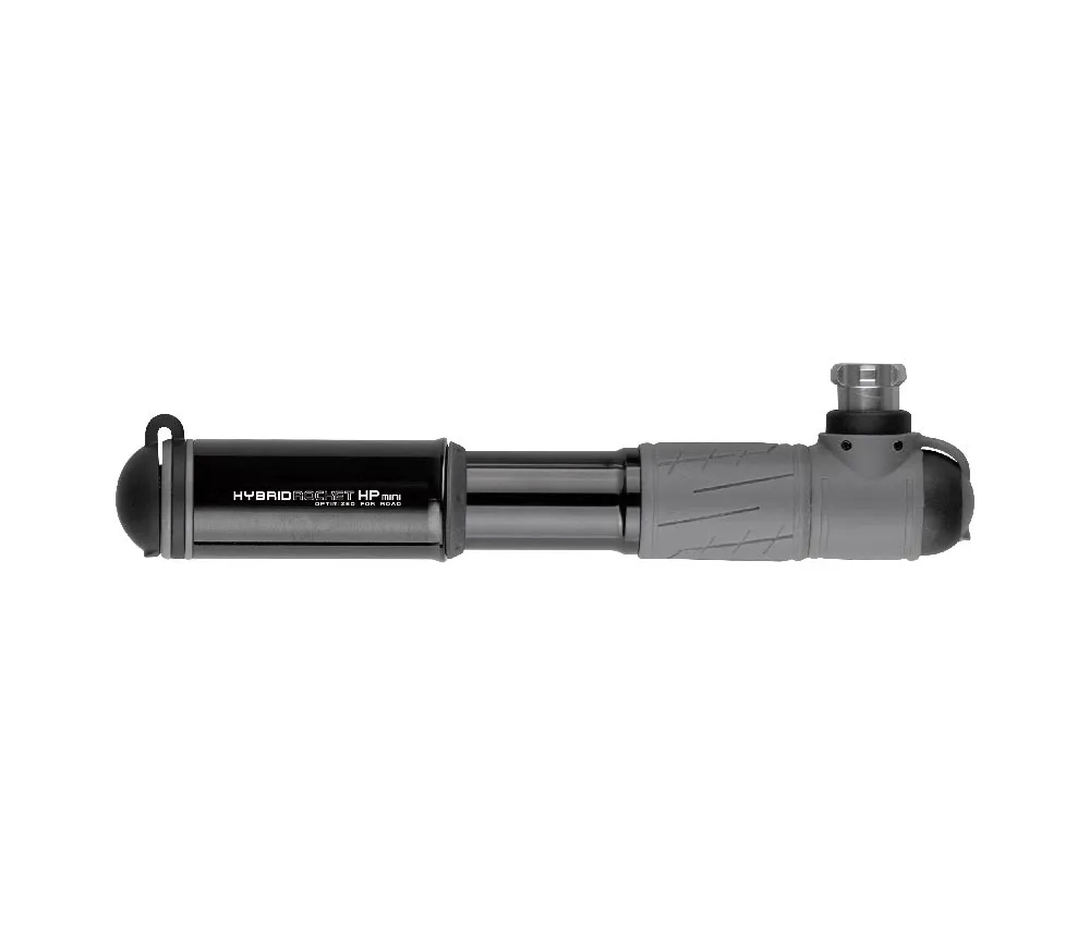 Topeak Hybrid Rocket HP Mini Pump, black – CO₂ or manual operation