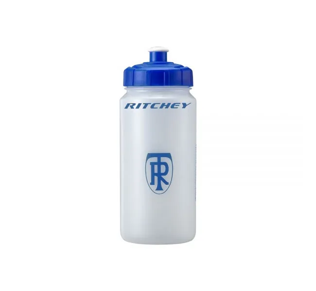Ritchey water bottle, white and blue, 0.5 litres