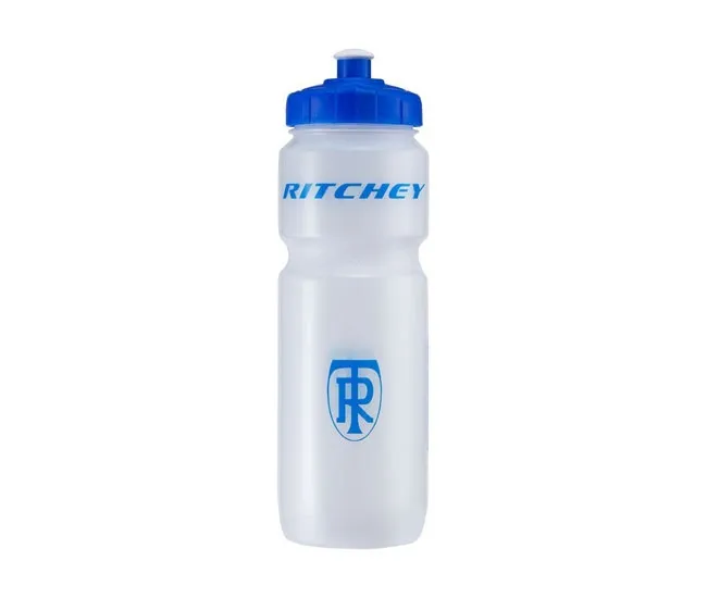 Ritchey water bottle, white and blue, 0.75 litres
