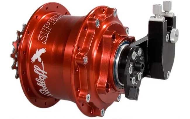 Rohloff Speedhub 500/14 CC DB EX OEM Disc 36-hole red