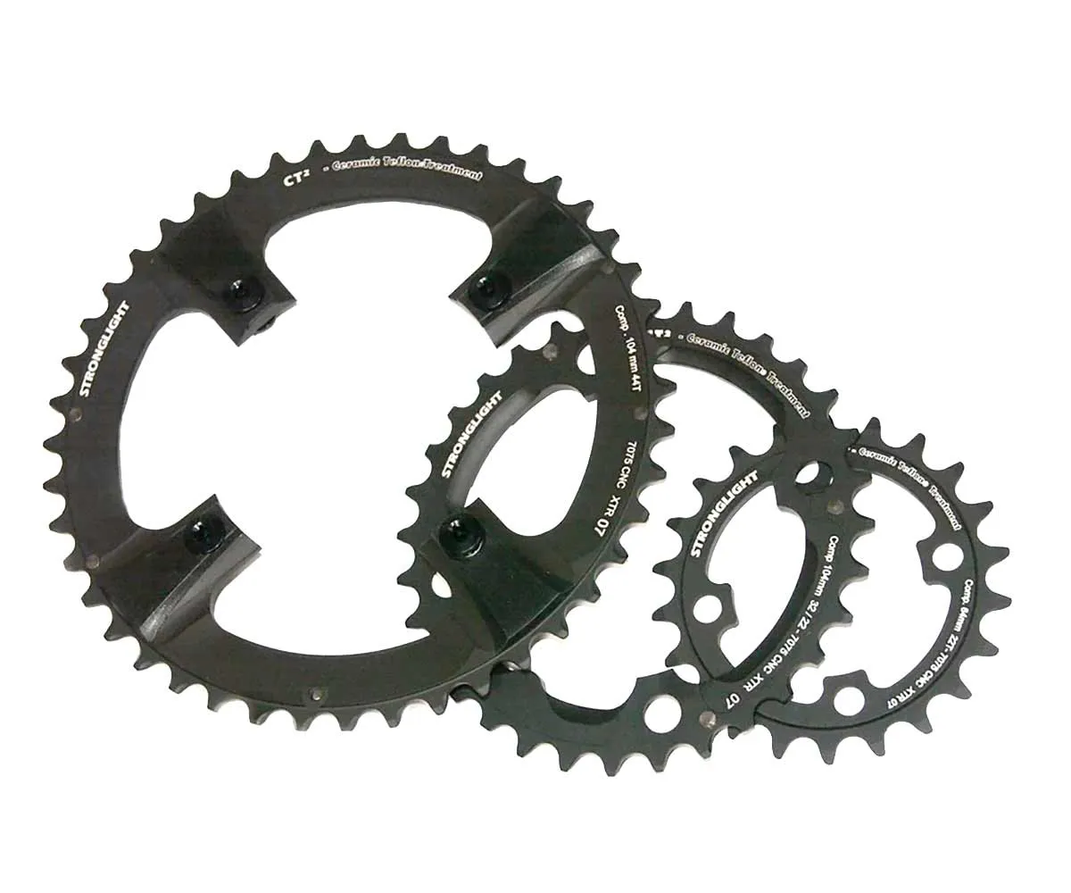 Stronglight ct² chainring, 22 teeth, 64 LK, XTR FC-M970, black