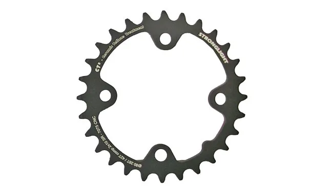 Stronglight CT 28-tooth chainring, Sram 80 LK, black, 10x2-speed