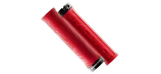 Race Face Half Nelson Lock On Handlebar Grips 29 mm Colour: red