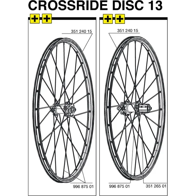 Mavic Crossride Disc Replacement Rim Rear Wheel FTS-X 26 Inch from 2013 model onwards SOLD OUT