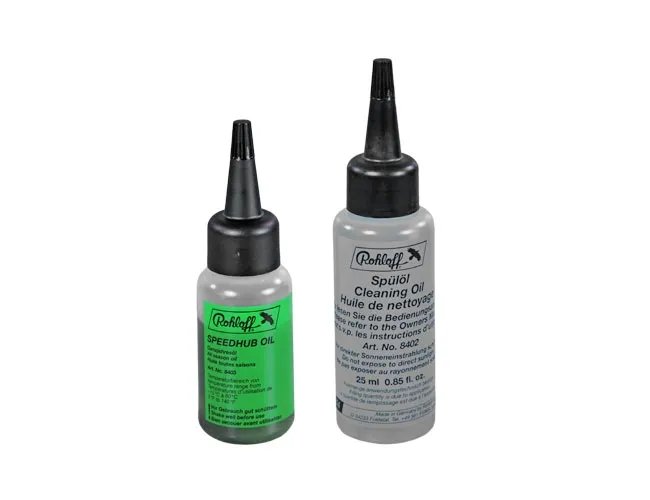 Rohloff Oil of Speedhub Set: All-season oil and flushing oil, 25 ml each