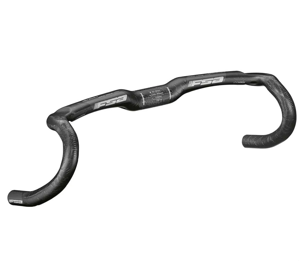 FSA AGX K-Wing Carbon Gravel Road Handlebar, width 40 cm