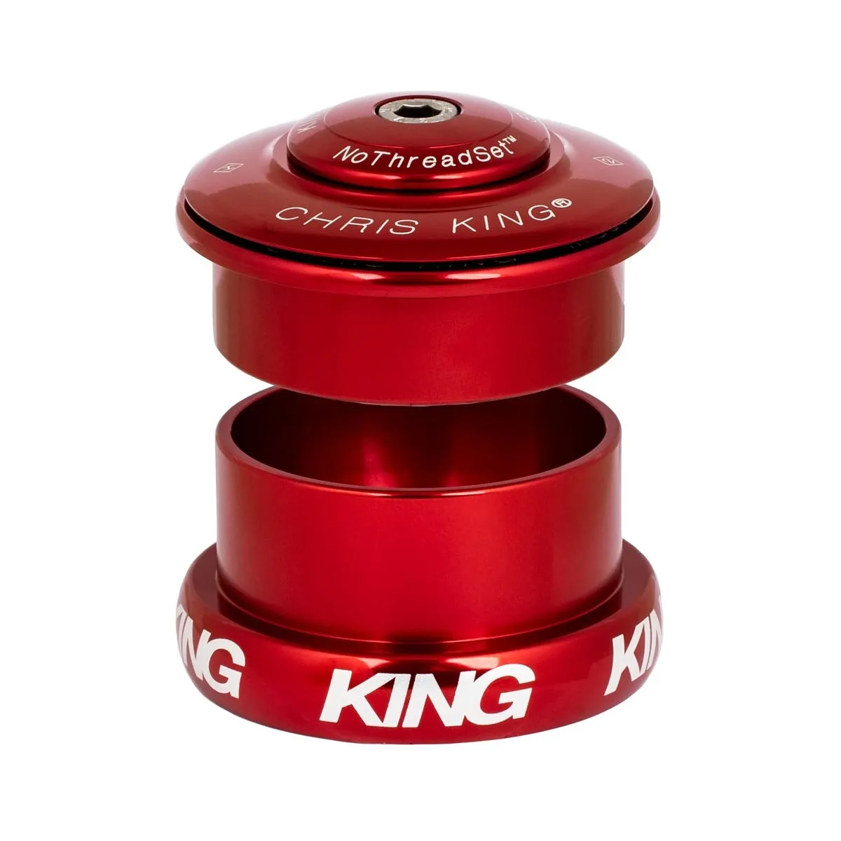 Chris King InSet i5 Headset 1 1/8 - 1.5 Mixed Tapered red | red ZS49/28.6 - EC49/40