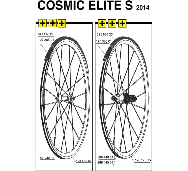 Mavic Cosmic Elite S Replacement Spoke FR - BR 285 mm 2011-14