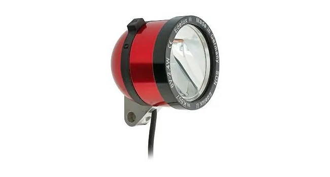 Schmidt Son Edelux II bicycle light, red, 60 cm cable, 100 lux