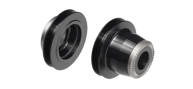 DT Swiss front wheel end stop set for 18 mm hub axle to 9x100 mm thru-bolt