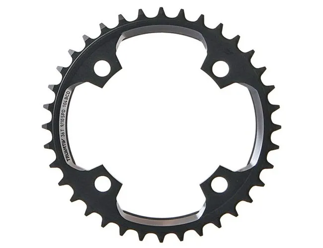 Sram X0 DH chainring, 36 teeth, 104 mm bolt circle, black
