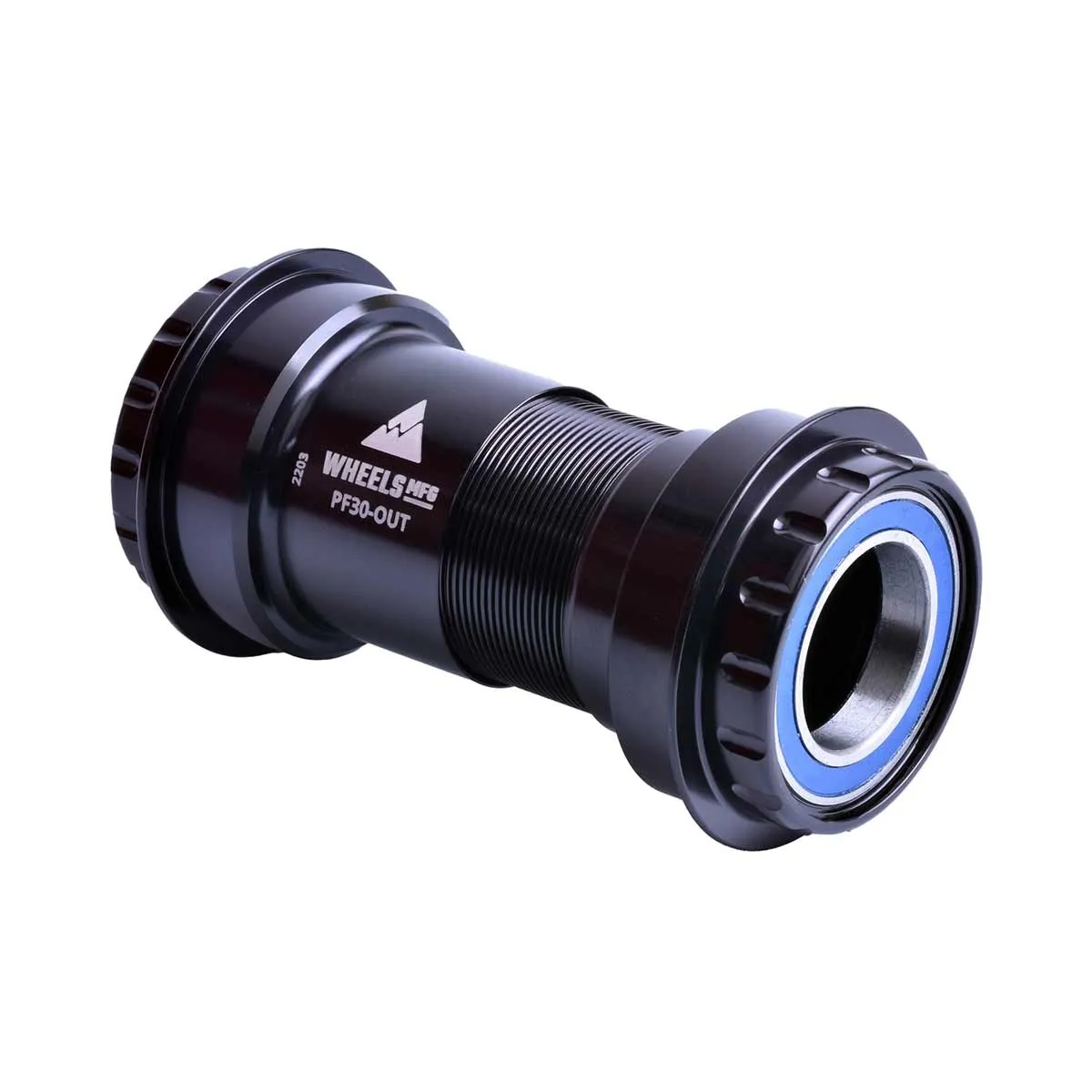 Wheels MFG Bottom Bracket Pressfit30 Outboard ABEC-3 Bearing | Hollowtech Press-fit 46x68-73 mm black