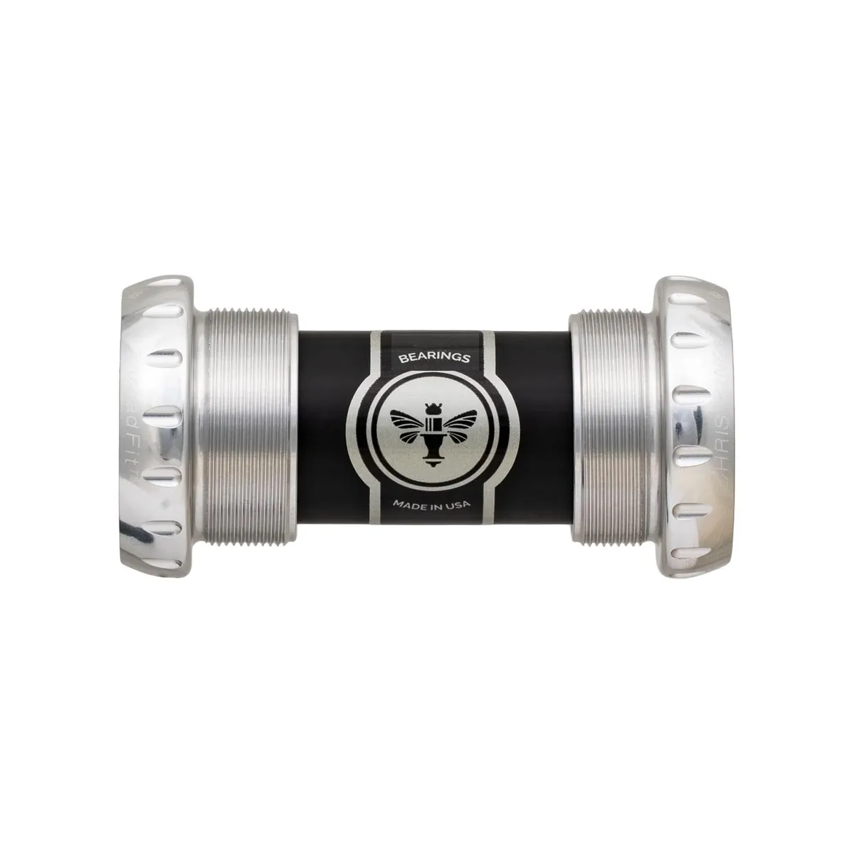 Chris King ThreadFit 24 Ceramic BSA bottom bracket, silver | silver