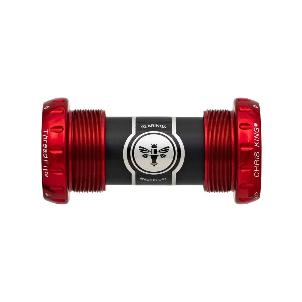 Chris King ThreadFit 24 Ceramic BSA Bottom Bracket, red