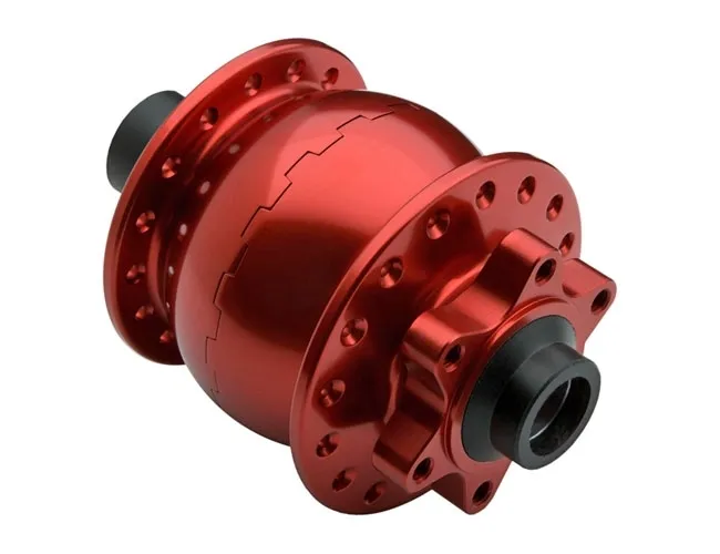 Schmidt SON 28 15 Hub Dynamo Disc 6-hole red anodised 36-hole