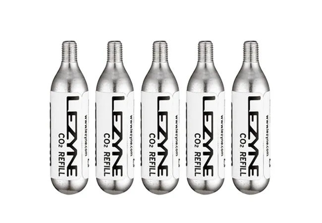 Lezyne CO2 replacement cartridges, 25g, set of 5