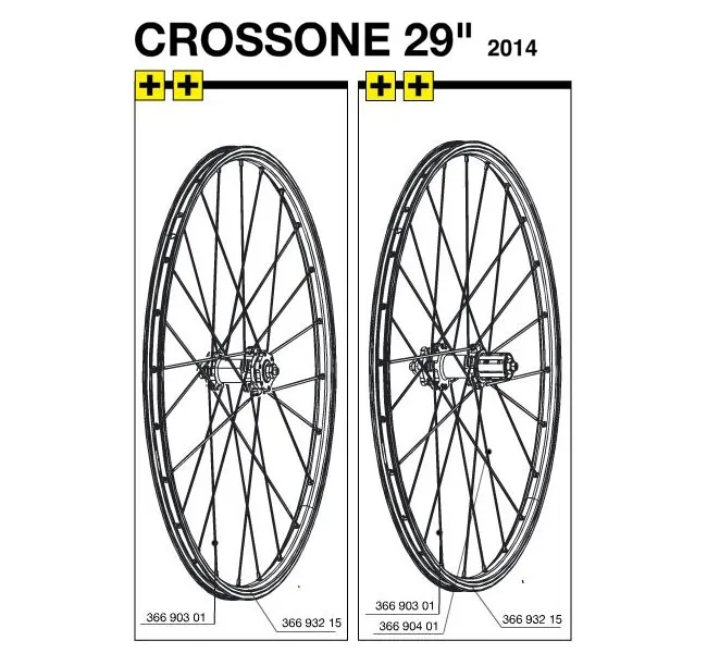 Mavic Crossone replacement rim, 29 inches, 2014 model – remaining stock