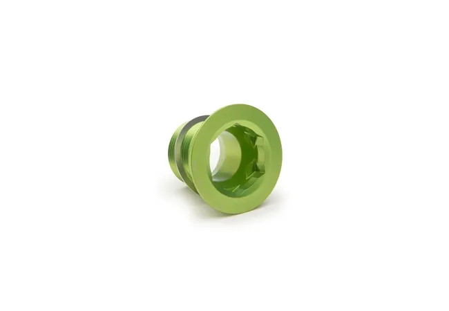 Race Face crank bolt 18 mm NDS Cinch 30 green