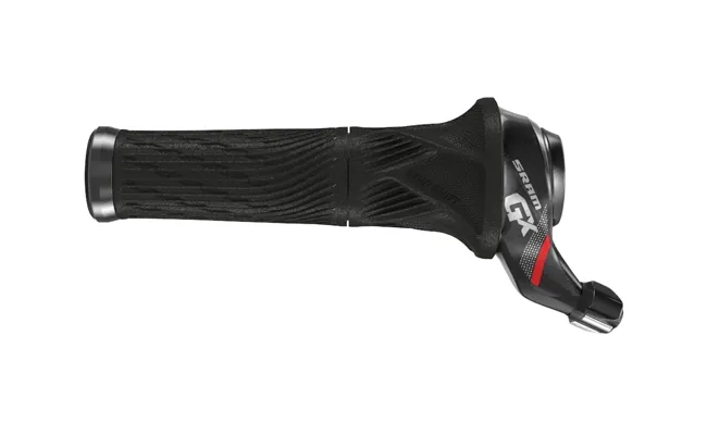 Sram GX Grip Shift 2-speed shift lever, black and red, left