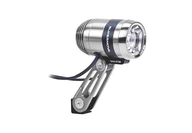 Supernova E3 Pro 2 Front LED Light 205 Lumens Silver