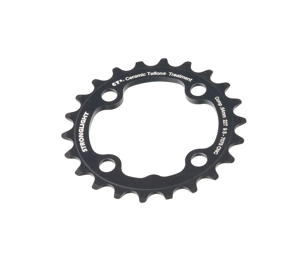 Stronglight MTB chainring ct2 aluminium black 9x3-speed 64 links inner 22 teeth